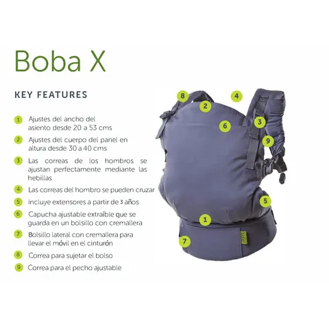 Mochila portabebé Boba X, de Boba