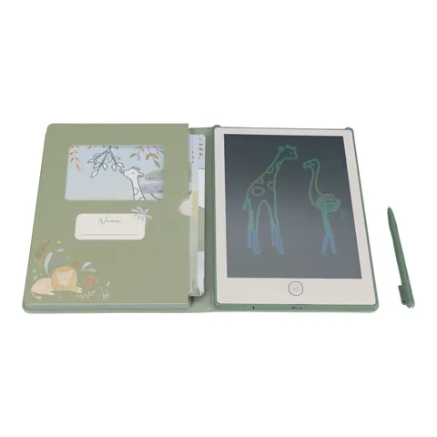 Tableta de dibujo Safari Friends verde, de Little Dutch